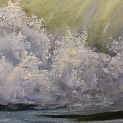 Original wave Artwork ,Seascape Ocean Painting