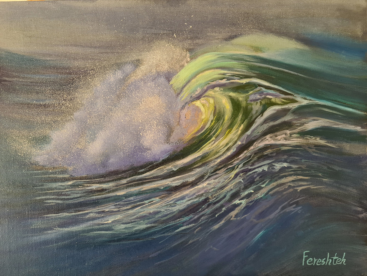 Oil painting, Wave Painting