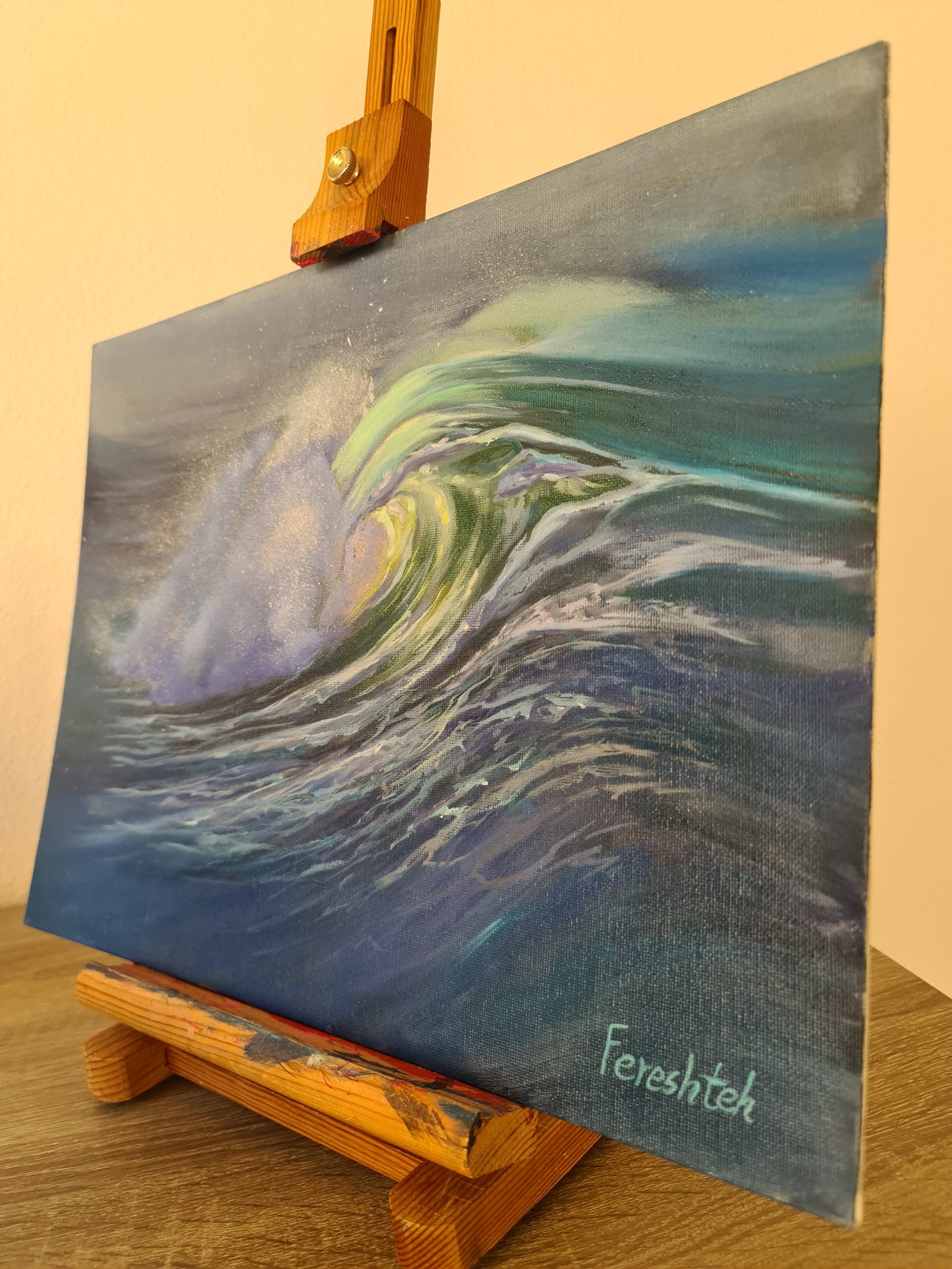 Oil painting, Wave Painting