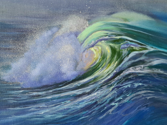 Oil painting, Wave Painting