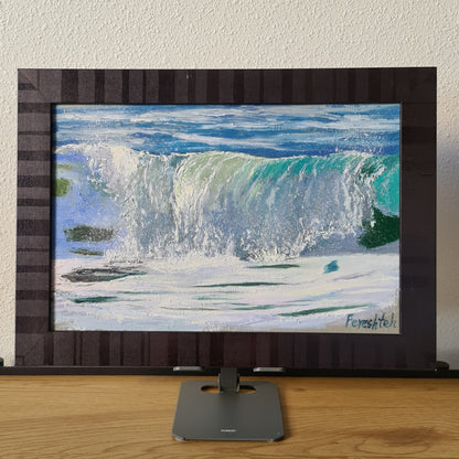 Original Wave Painting ,Wall Art , Home Decor Seascape Painting