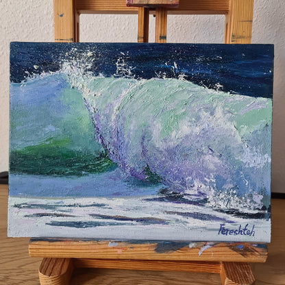 Original Wave Painting ,Ocean Art Home Wall Decor