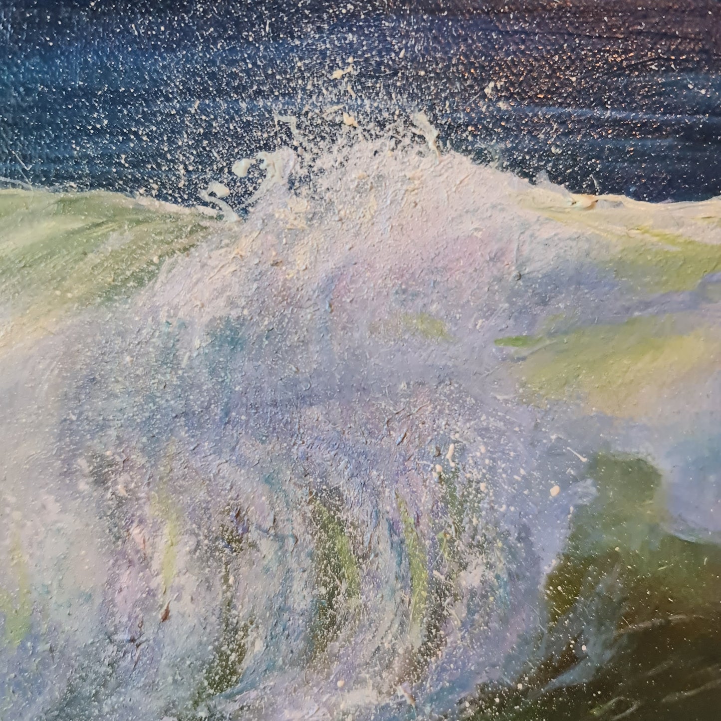 Original Oil painting on Canvas ,Wave painting