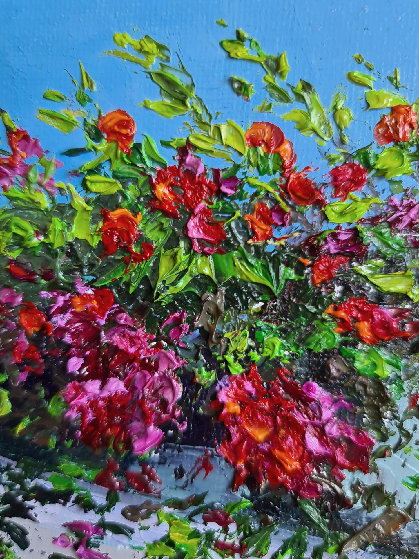 Original Flower Garden  painting