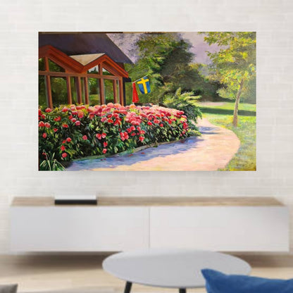 Original Landscape Garden Painting